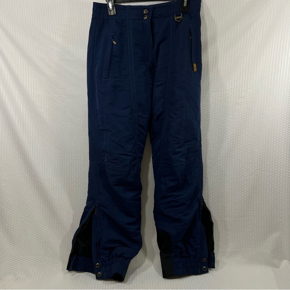 Hard Corps Gore Tex Ski Pants Womens Size 10 Blue 30x31 Ankle Zipper